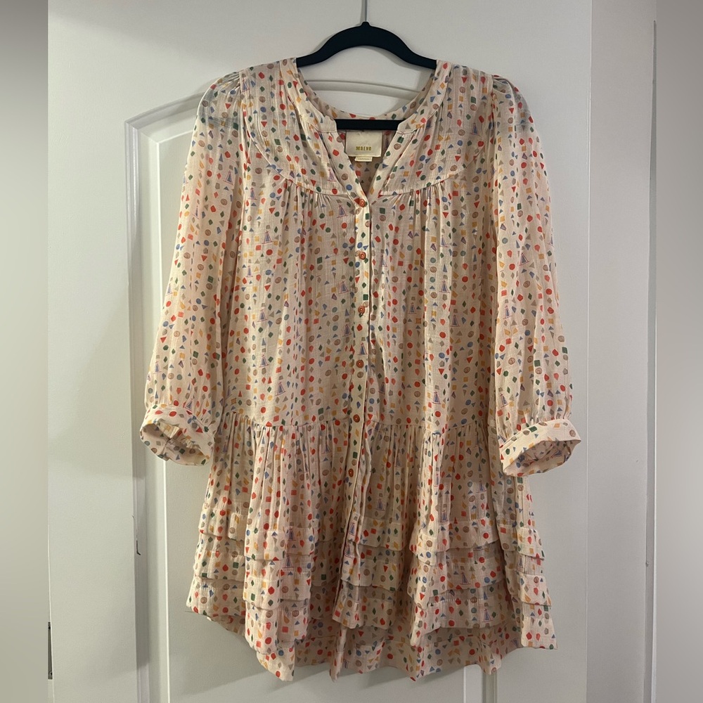 Maeve Multicolor Geometric Pattern Dress